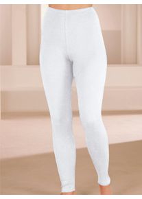 wäschepur Dames Broek, lang in wit ,maat 38, Witt, 100% Katoen