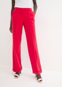 bonprix Spodnie Marlena czerwony 42
