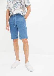 Miehet Farkkukankaiset chinoshortsit, Regular Fit, sininen, 64, bonprix