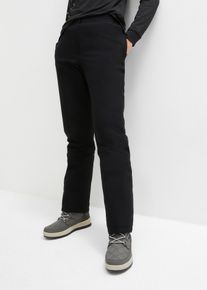 bonprix Femei Pantaloni impermeabili cu căptuşeală fleece şi bată confort, negru, 48
