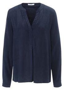 Peter Hahn - Blouse met lange mouwen, blauw, Maat 36, synthetische vezel