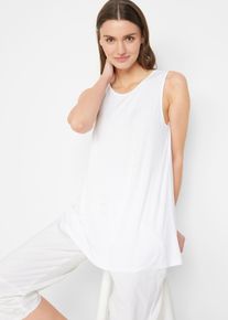 bonprix Femei Top lung din viscoză moale (set/2 buc.), alb, 36/38