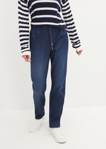 bonprix Mujer Vaqueros con cinturilla el&aacute;stica blanco 36