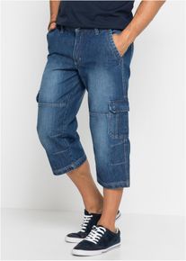 bonprix Vaqueros 3/4 regular fit, straight azul 40