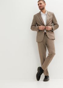 bonprix Öltöny, Slim Fit (2-részes szett): zakó és nadrág bézs 58