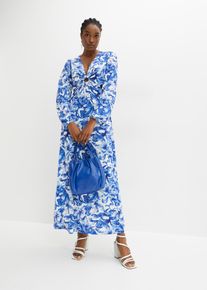 bonprix Femei Rochie maxi cu decolteu adânc albastru 36/38