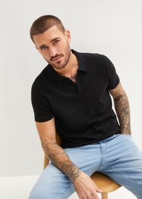 bonprix Camiseta de tipo polo negro 52/54 (L)