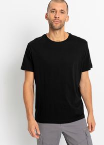Miehet T-paita (3kpl/pakkaus), musta, 48/50 (M), 100% puuvilla, bonprix