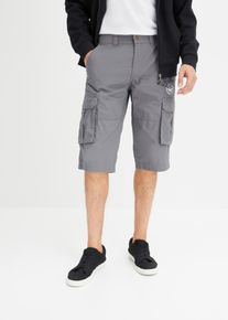 bonprix Długie bermudy Regular Fit szary 46