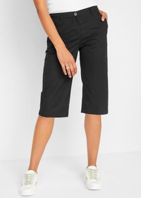 bonprix Femei Bermude protecție UV, bată elastică, negru, 52