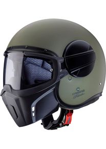 CABERG Ghost X, modulaire helm , kleur: Mat-Donkergroen , maat: L