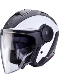 CABERG Soho Milano, casco jet , colore: Opaco Nero/Bianco , dimensione: S