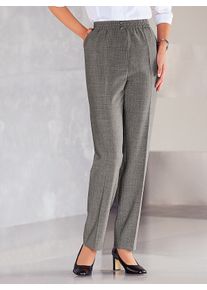 Dames Comfortbroek met veiligheidszakken in zilvergrijs gemêleerd ,maat 38, WITT, 53% Polyester, 43% Scheerwol, 4% Elastan