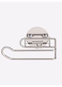 HEINE HOME unisex Papierrolhouder in Zilverkleur ,maat H/b/d ca. 6 x 14 x 9 cm, Witt, 100% Staal