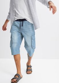 Långa jeansbermudas Relaxed Fit - blå - storlek 48 - bonprix