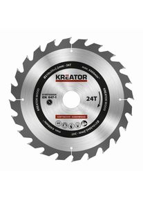 Kreator Fűrésztárcsa fa vágására 210 mm 24 T