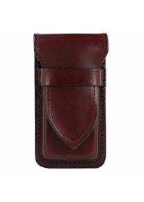 Mika Stiftetui Leder 7 cm braun