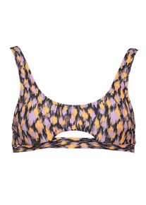 Lascana Bikinitop zwart/oranje/lila - 74% | Maat: 32C/D-Cup |