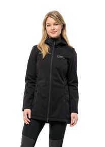 Jack Wolfskin Damski płaszcz softshell Windhain Coat Women XS black