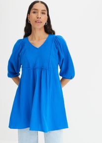 Musliinitunika, sininen, 38, 100% puuvilla, bonprix