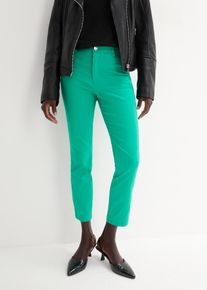 bonprix Női Pamut sztreccsnadrág, zöld, 38