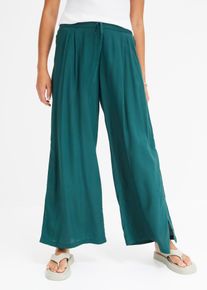 Halkiolliset culotte-housut, vihreä, 38, bonprix
