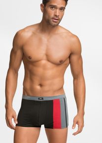 bonprix Bóxers ajustados con cintura cómoda (3 unidades), negro, 4 (S)