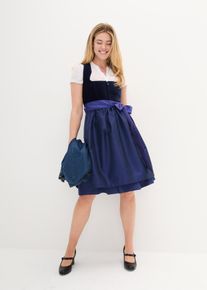 Dirndl-mekko sametilla midipituudessa (2-os. setti), väritön, 48, 100% puuvilla, bonprix