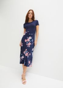 bonprix Femei Rochie din jerse, albastru, 44/46