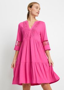 bonprix Femei Rochie-tunică din viscoză moale, roz, 44/46