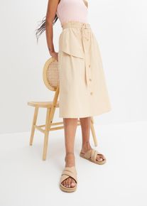 Napillinen hame, beige, 48, 100% puuvilla, bonprix