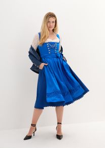 Dirndl-mekko ja esiliina (2-os. setti), sininen, 44, bonprix