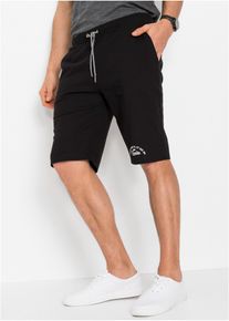 bonprix Bermude de jerse din bumbac organic 100%, negru, 68/70 (4XL)