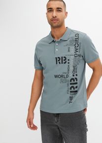 Miehet Helppohoitoinen lyhythihainen puuvillapikeepaita, Slim Fit, vihreä, 44/46 (S), 100% puuvilla, bonprix