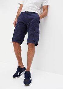 Bermuda cargo 100% coton Regular - bleu - taille 48 - 100% coton - bonprix