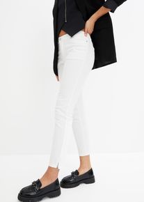 Jean skinny - blanc - taille 36 avec coton - bonprix