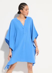 Tunique de plage en gaze de coton - bleu - taille 58/60 (3XL) - Mousseline - bonprix