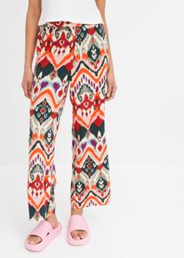 Pantalon palazzo avec imprimé - orange - taille 38 - bonprix