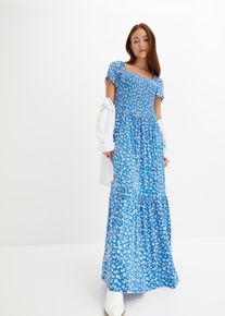Robe longue imprimée en viscose - bleu - taille 38/40 (S) - Viscose - bonprix
