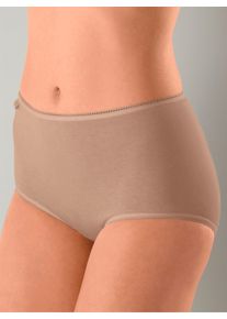 Sloggi Dames Tailleslip in beige ,maat 38, Witt, 96% Katoen, 4% Elastan
