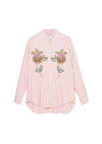 Desigual Bluză Femei roz, roșu, alb, Mărimea XL