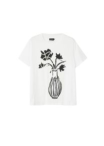 Desigual Tricou Femei alb, Mărimea XL