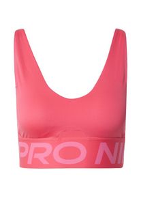 Nike Biustonosz sportowy 'INDY PLUNGE ' dla kobiet różowy / biały Rozmiar XS