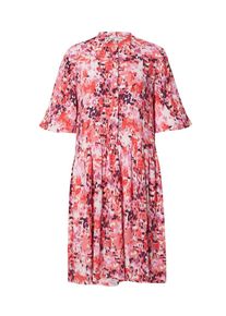 Mbym Dames Jurk 'Declany-M' aubergine / eosine / watermeloen rood / natuurwit 34