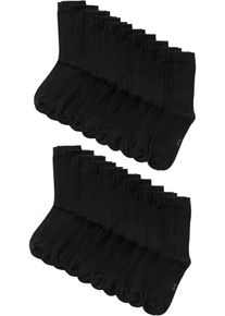 Calzini con cotone biologico (pacco da 20 paia) - Nero - Taglia 39-42 - bonprix
