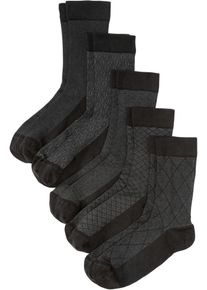 Calzini con bordo morbido (pacco da 5 paia) con cotone biologico - Nero - Taglia 39-42 - bonprix