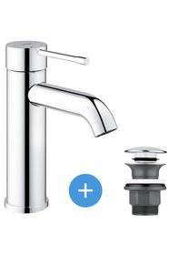 Grohe - Essence - set mitigeur de lavabo taille s + Bonde clic clac pour lavabo avec trop-plein (23590001-CLICCLAC)