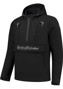 Rusty Stitches Orlando, textile jacket , color: Black/Grey , size: M