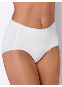 Nina von C. Dames Tailleslip van katoenstretch in wit ,maat 38, Witt, 93% Katoen, 7% Elastan