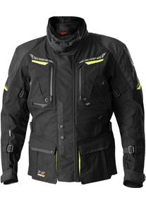 Büse Büse Storm, textile jacket waterproof , color: Black/Neon-Yellow , size: 50